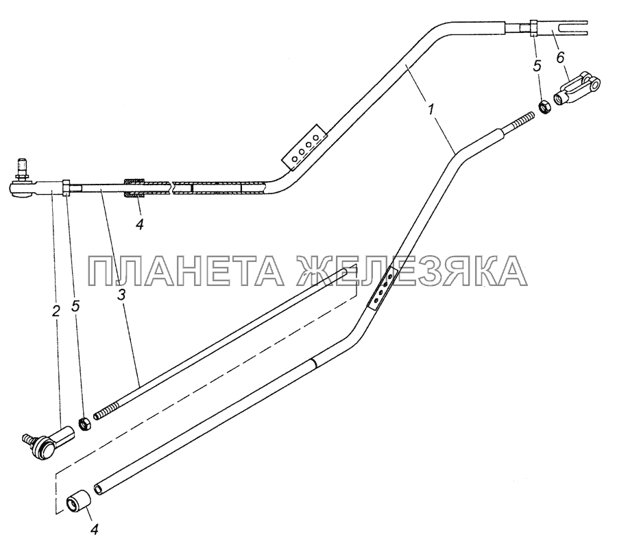 6520-1108040-10 Толкатель КамАЗ-6520 (Euro-2, 3)